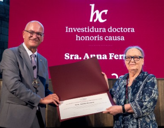 Anne Ferrer receives honorary doctorate from Girona University (June 2022, Spain)